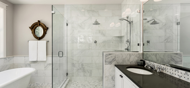 bathroom shower door installation in Sausalito